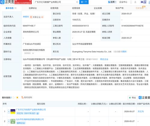 天億馬攜手成立數據產業公司，深耕人工智能基礎軟件開發